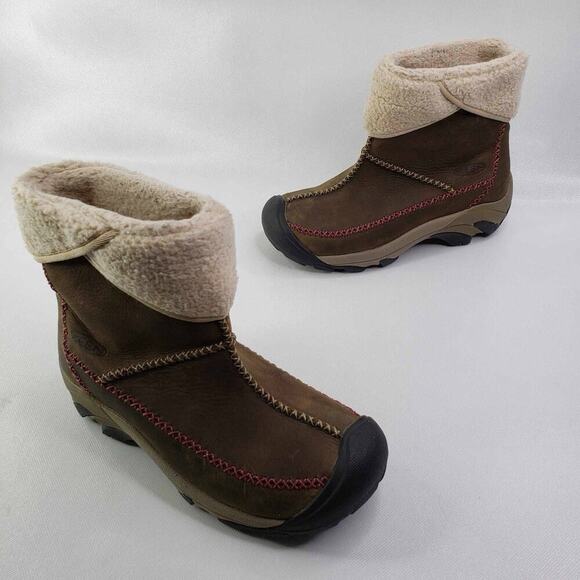 Keen Hoodoo Snow Boots Adult Womens Size 7 Insulated Waterproof Slip On Zip - Picture 1 of 10